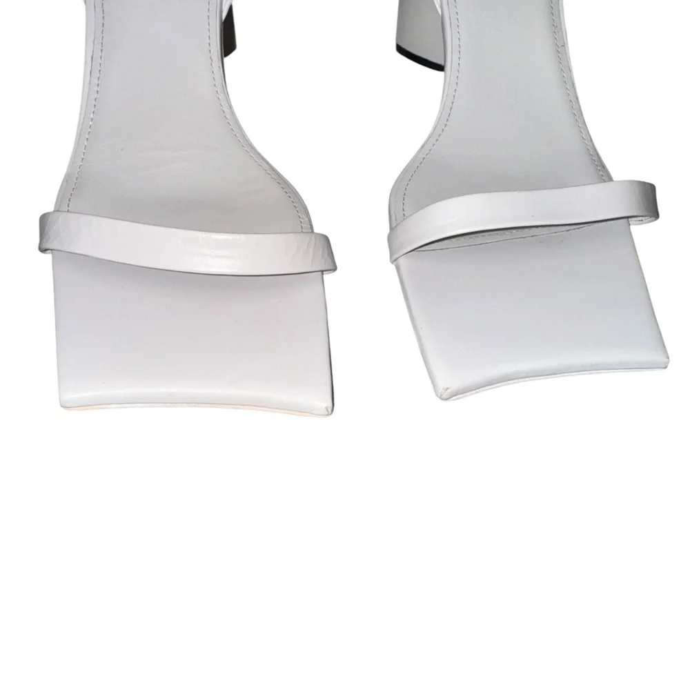 Balenciaga White Ankle Strap Heels - Picture 7 of 16